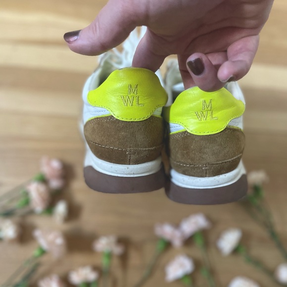 Madewell kickoff trainer shoes with citron pop - Picture 2 of 4